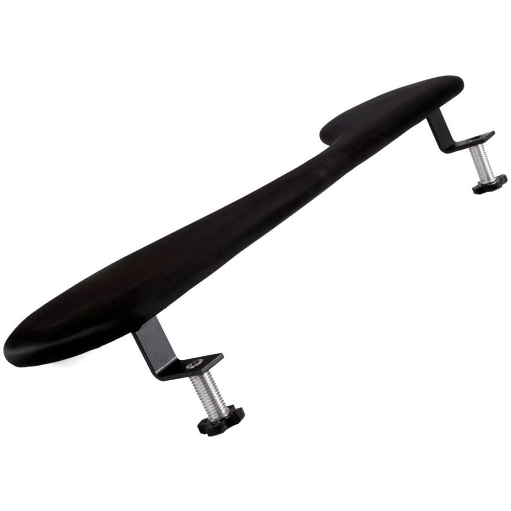 Poggia braccia ergonomico, Nero, 210 x 660 x 23 mm, Vinile, Legno - Foto 2