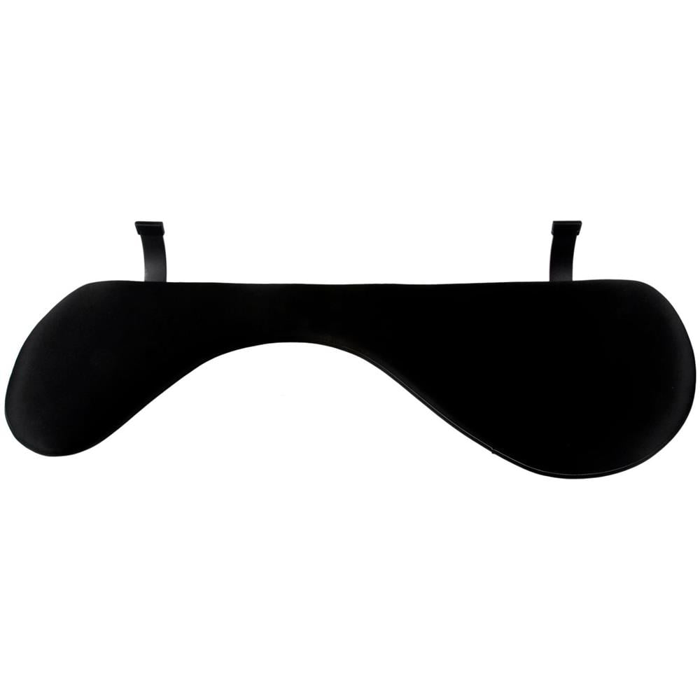 Poggia braccia ergonomico, Nero, 210 x 660 x 23 mm, Vinile, Legno - Foto 1