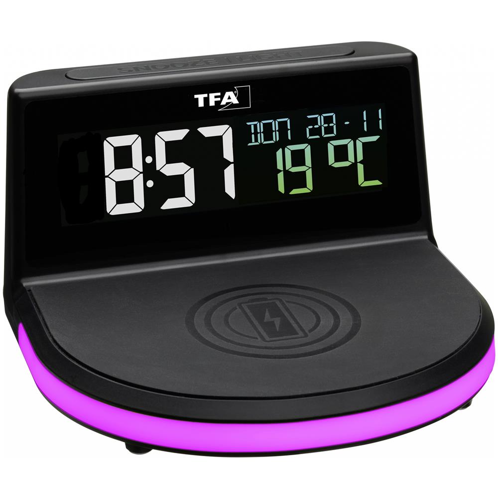 TFA 60.2028.01 Digitaler Wecker m. kabelloser Ladestation CHARGE - Foto 11