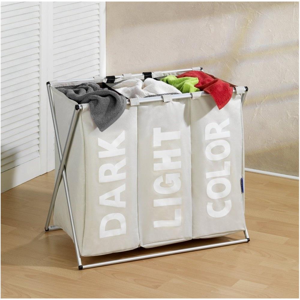 Contenitore Biancheria Trio Beige - Fino A 130 Litri, - Foto 2