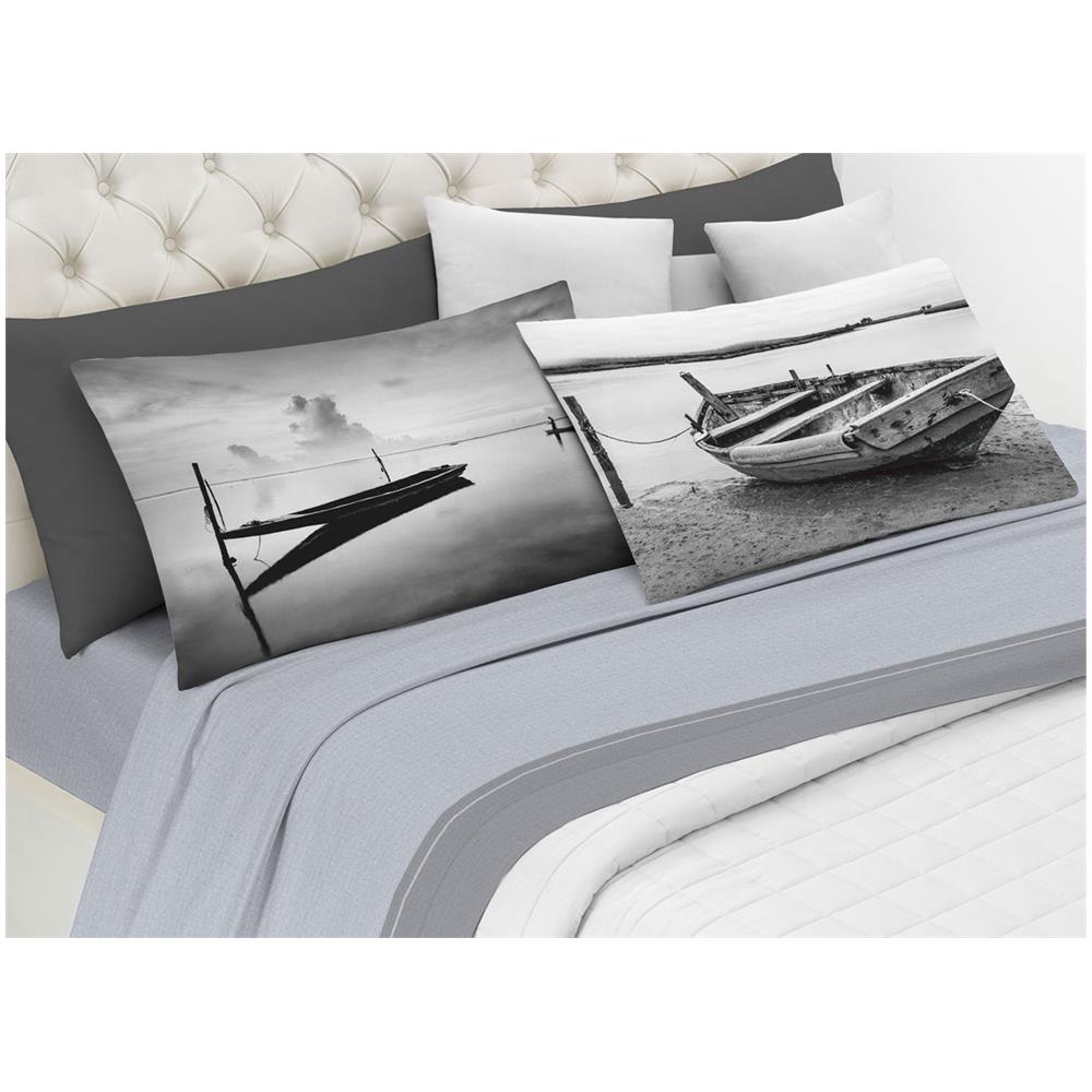 Completo Lenzuola Matrimoniale 100% Cotone Digitale Spin-Off Relax   - Foto 1