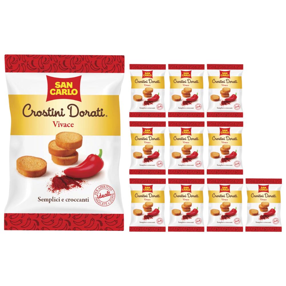 San Carlo Crostini Dorati Vivace Confezione Da 14 Pezzi Da 75 Grammi - Foto 2