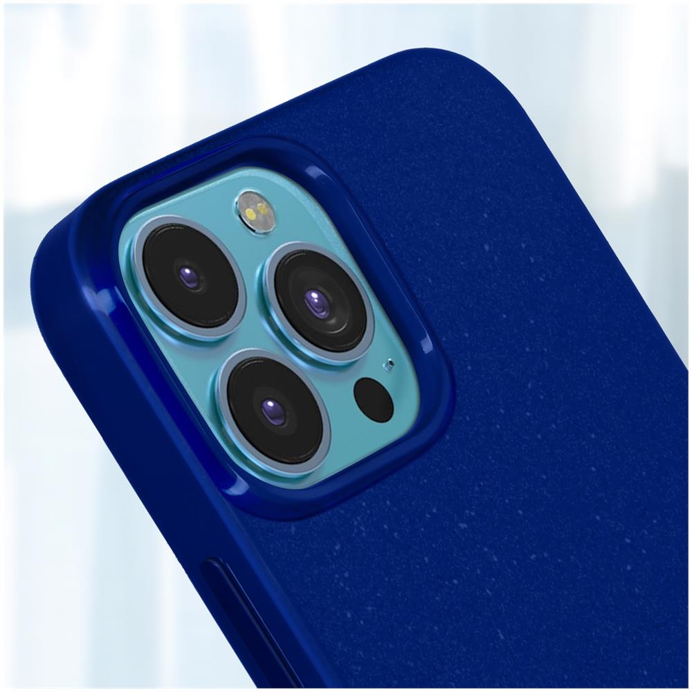 Cover Iphone 13 Pro Max Silicone Effetto Brillante Pearl Jelly Mercury Blu - Foto 5