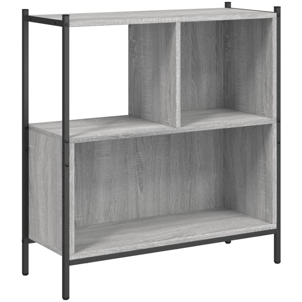 Libreria Grigio Sonoma 72x28x77,5 Cm In Legno Multistrato - Foto 2