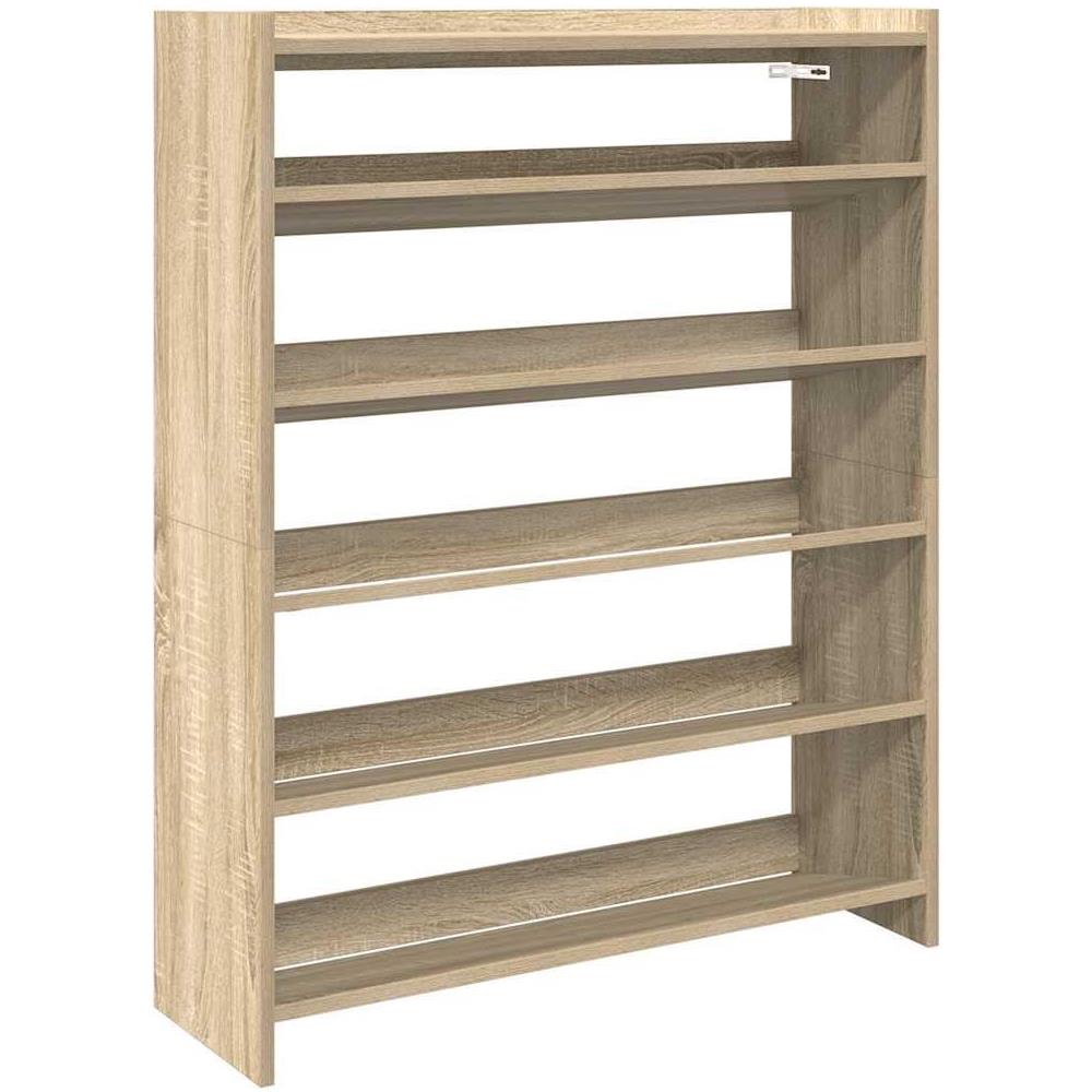 Scarpiera Rovere Sonoma 80x25x100 cm in Legno Multistrato - Foto 1