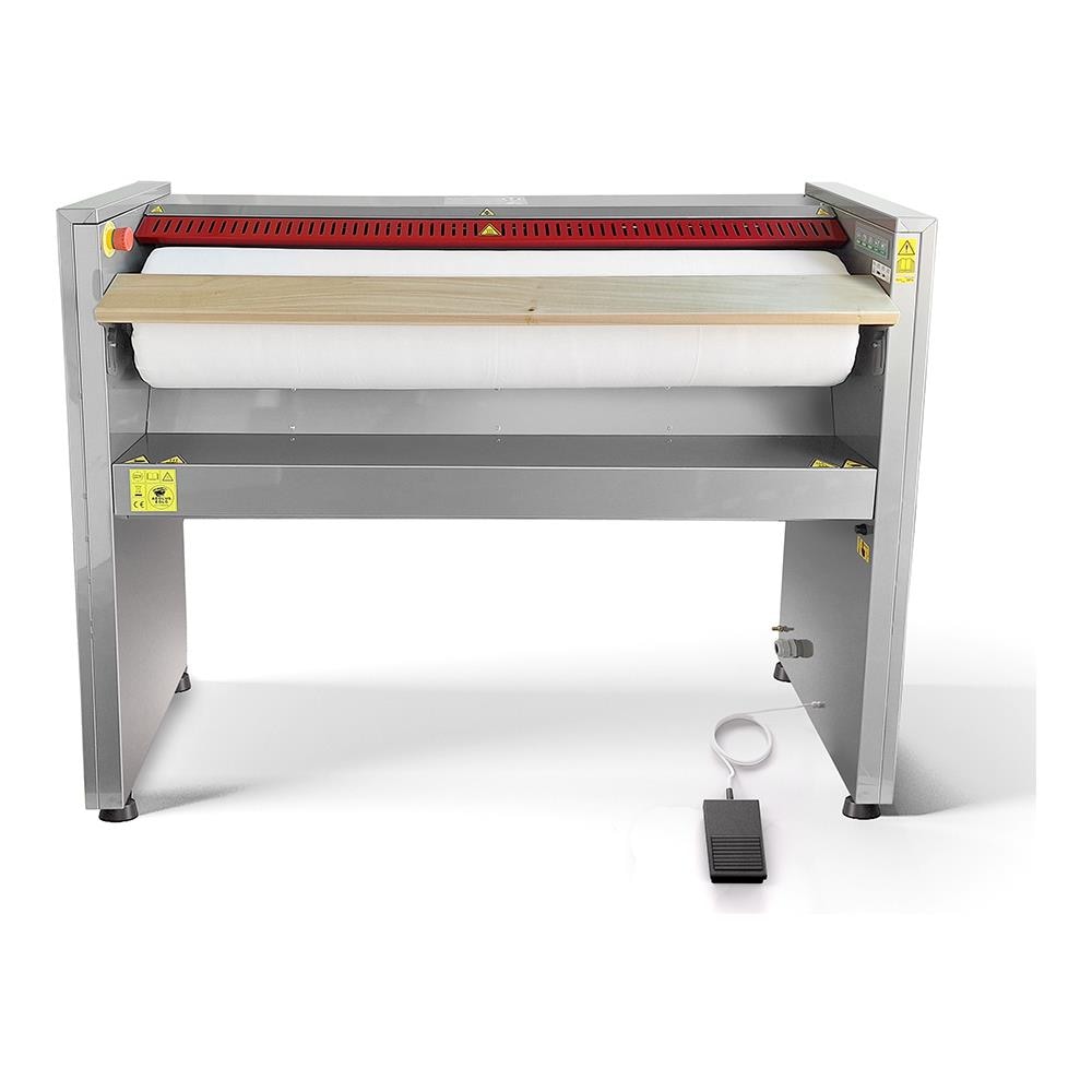 Stiratrice a Rullo Professionale MG06 T Mangano da Stiro Biancheria Piana Federe Lenzuola Copriletti Asciugamani Tende Tovaglie Tovaglioli Rullo 120x25 cm Elettronica Efficienza A++ Garanzia 5 Anni - Foto 1