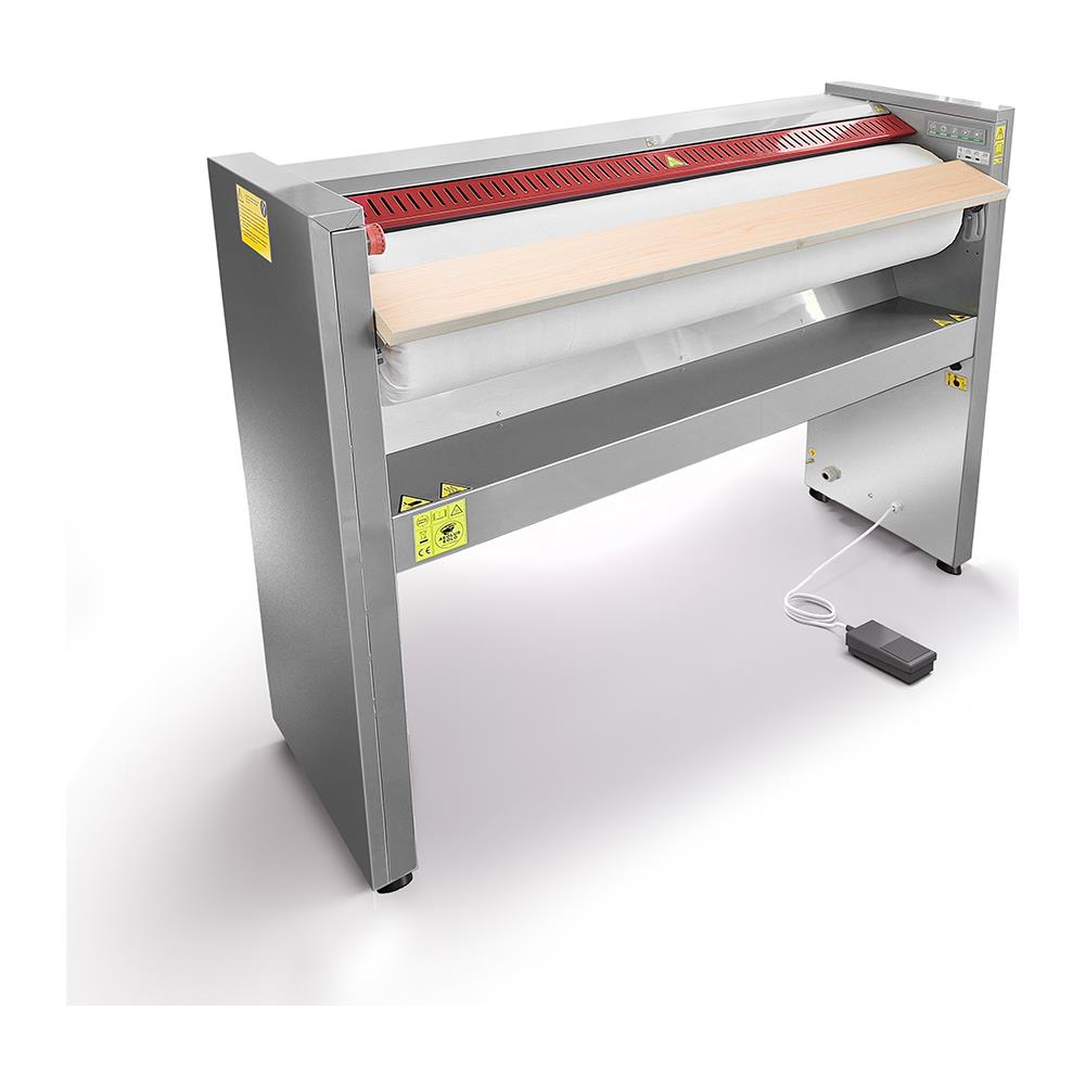 Stiratrice a Rullo Professionale MG06 T Mangano da Stiro Biancheria Piana Federe Lenzuola Copriletti Asciugamani Tende Tovaglie Tovaglioli Rullo 120x25 cm Elettronica Efficienza A++ Garanzia 5 Anni - Foto 2