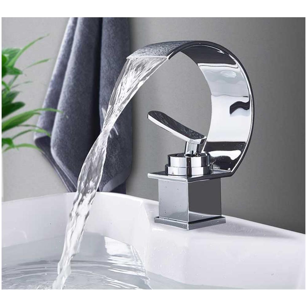 Rubinetto per lavabo da bagno, Blackswan, tipo M44, modello cromato, misura 18 cm - Foto 2