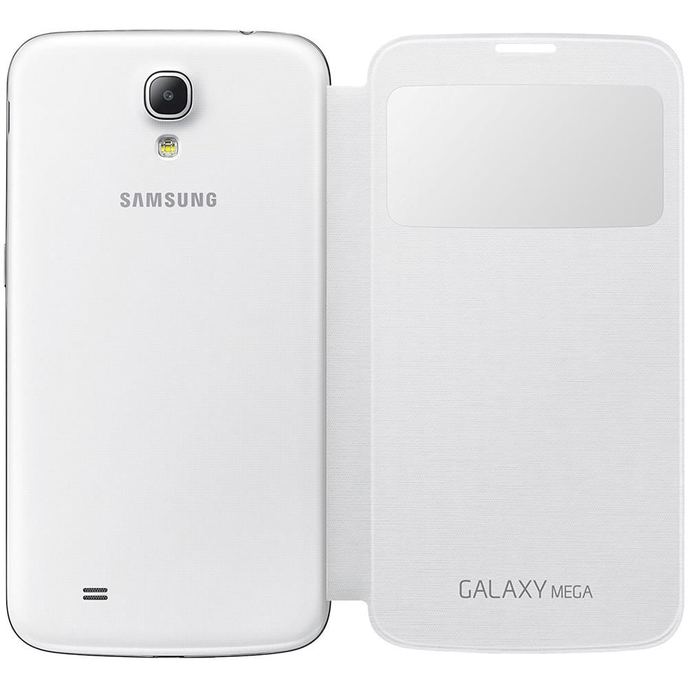 Flip Cover Custodia per Galaxy Mega 6.3 - Bianco - Foto 3