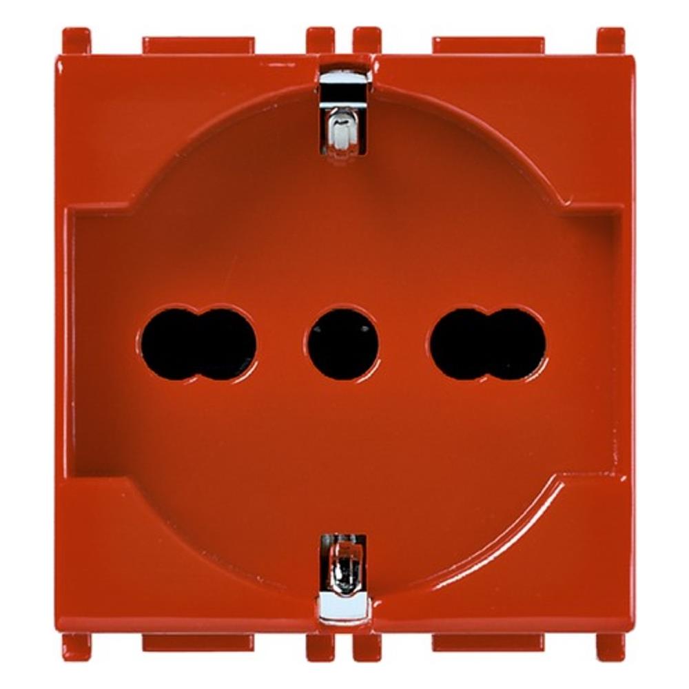 Presa Universale Plana 2p+t 16a Rossa 14210. r - Foto 4