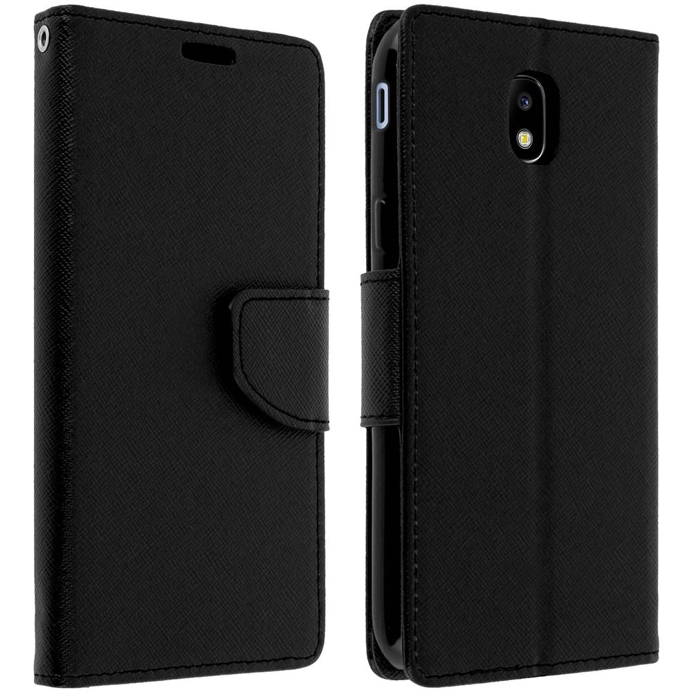 Custodia Portafoglio Fancy Style Per Samsung Galaxy J3 2017 - Nera - Foto 2