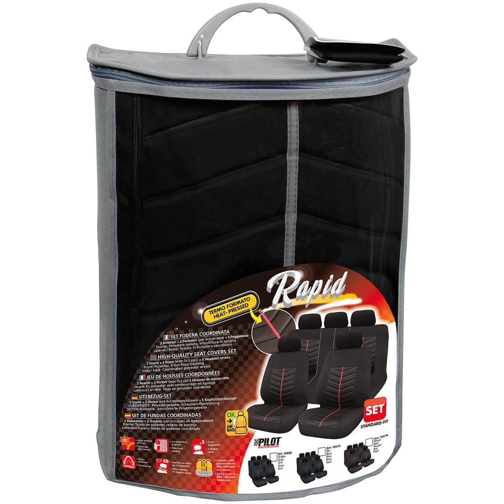 Set Fodere Rapid Nero / grigi O - Foto 6