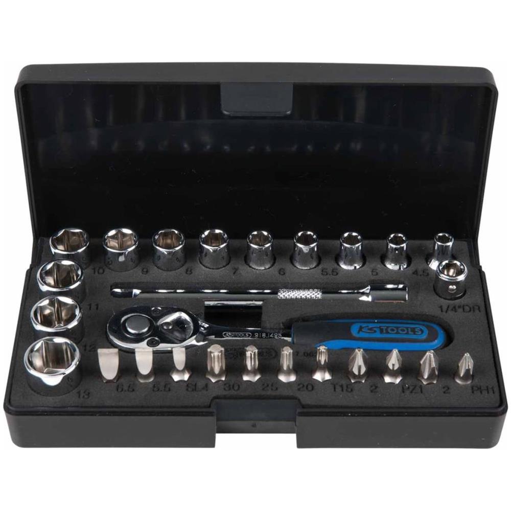 Chromeplus 26 Pz Set Chiave Cricchetto Punte Bussole 918.0626 - Foto 2