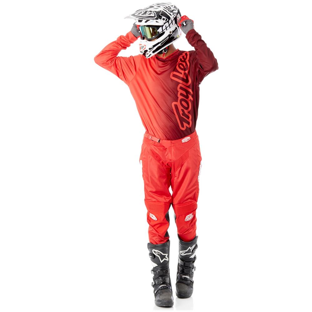 Pantaloni Motocross 2018 Gp Air Mono Rosso (28 Vita = Eu 44, Rosso) - Foto 4