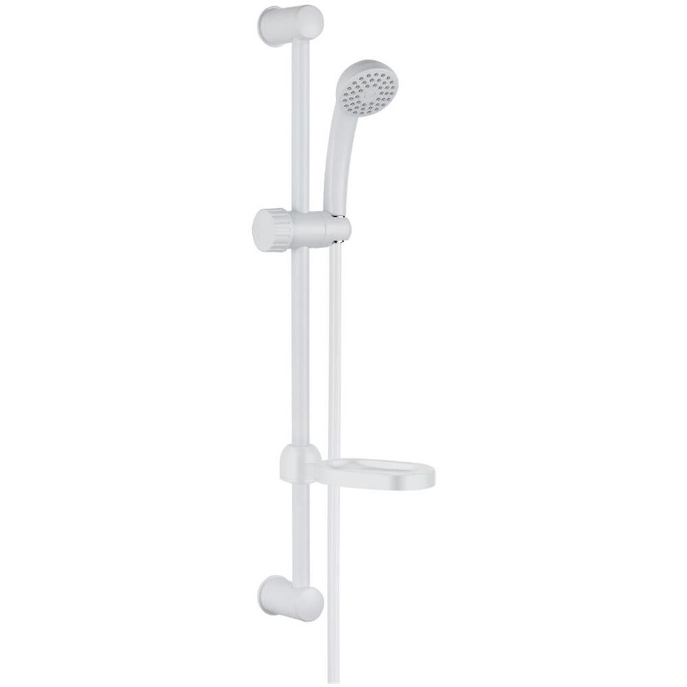 Saliscendi In Abs Bianco Blush Con Doccetta E Portasapone Par Campeggio Nautica Giardino - Foto 3