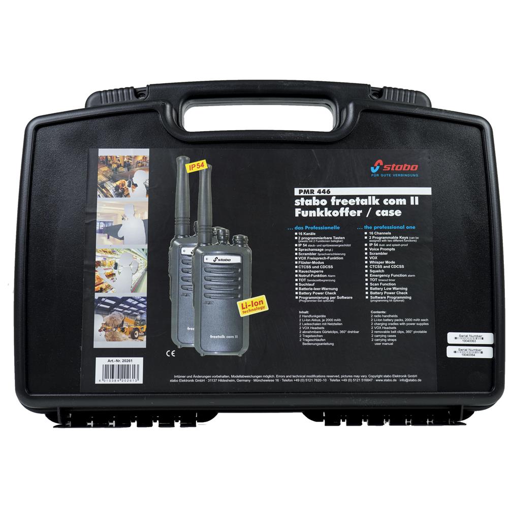 Stazione Radio Portatile Pmr Freetalk Com Ii, 16 Canali, Ctcss, Dcs, Squelch, Set 2 Pezzi 20261 - Foto 5