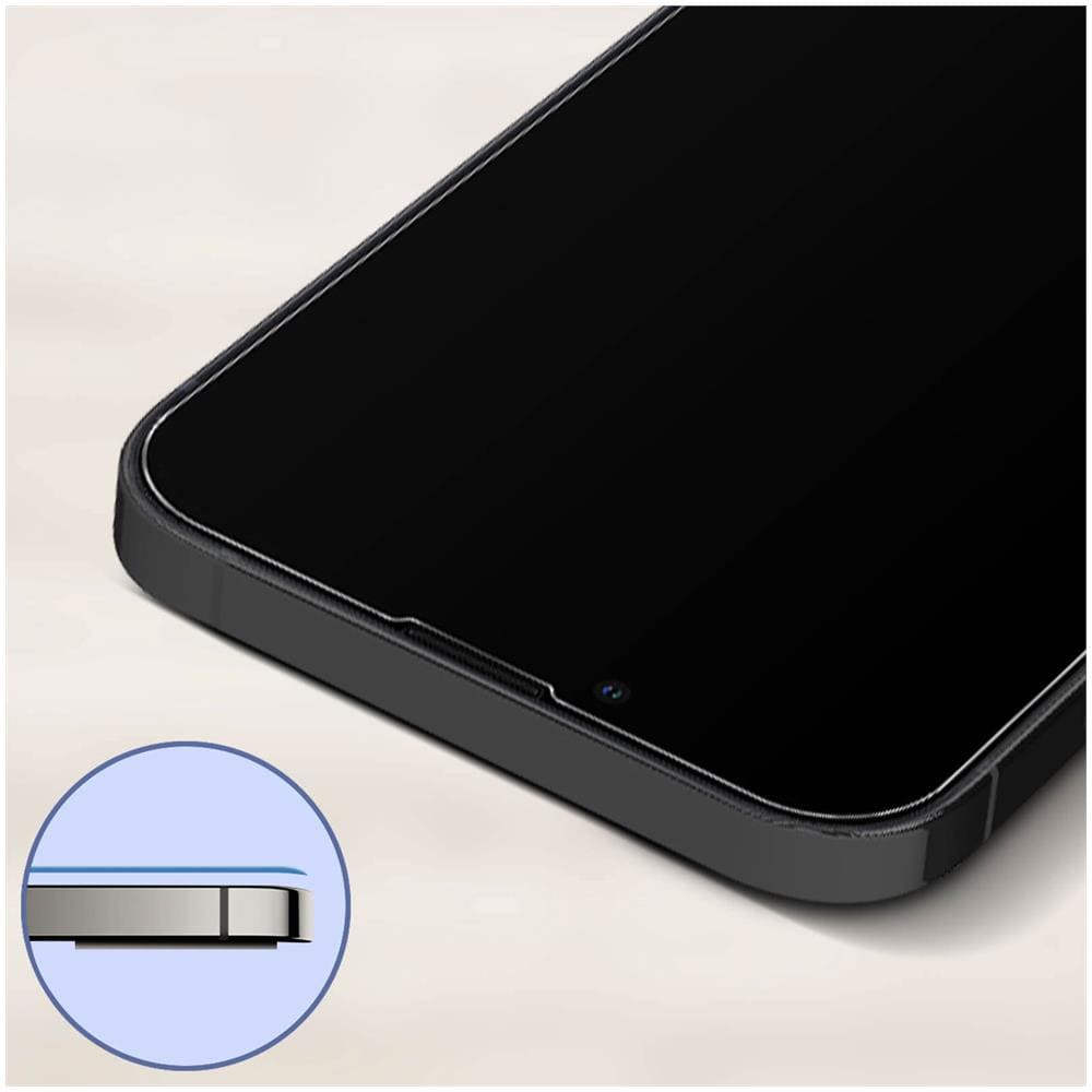 2 Vetri Temperati 9h Per Iphone 13 Pro Max Smussato Trasparente - Foto 2