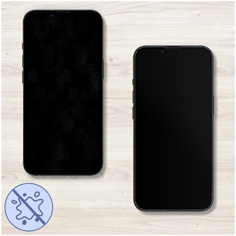 2 Vetri Temperati 9h Per Iphone 13 Pro Max Smussato Trasparente - Foto 5