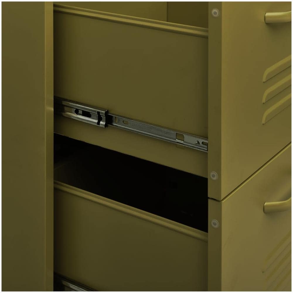 Cassettiera Verde Oliva 80x35x101,5 Cm In Acciaio - Foto 3