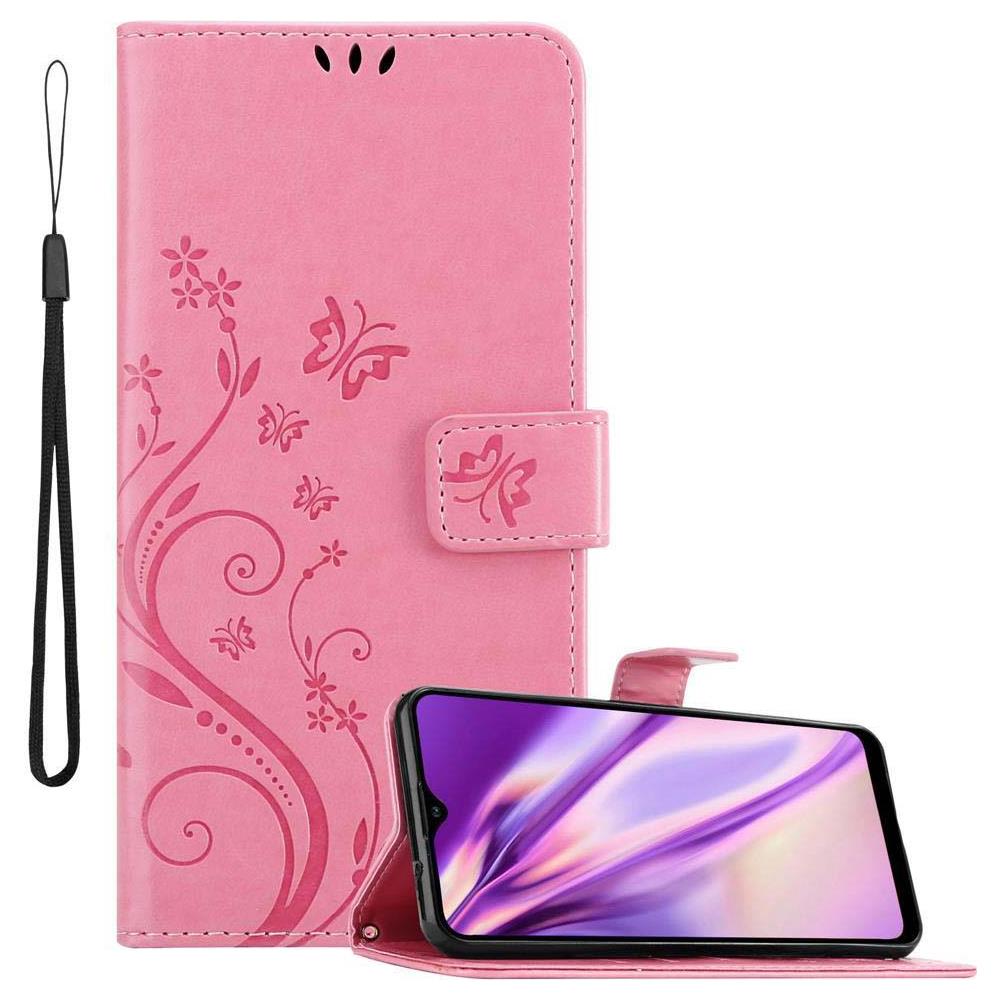 Cadorabo Custodia Compatibile Con Samsung Galaxy A20s In Rosa Fiore - Coperchio Protettivo In Design Floreale Con Chiusura Magnetica, Funzione Stand E Slot Per Carte - Foto 1