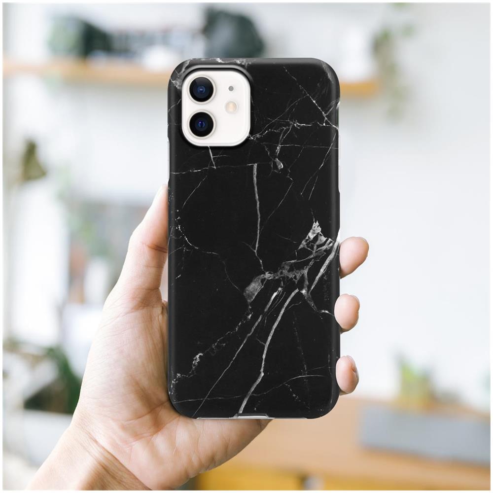 Cadorabo Custodia Compatibile Con Apple Iphone 12 Pro Max In Marmo Nero Bianco No. 22 - Coperchio Protettivo In Silicone Tpu Con Motivo A Mosaico - Foto 7