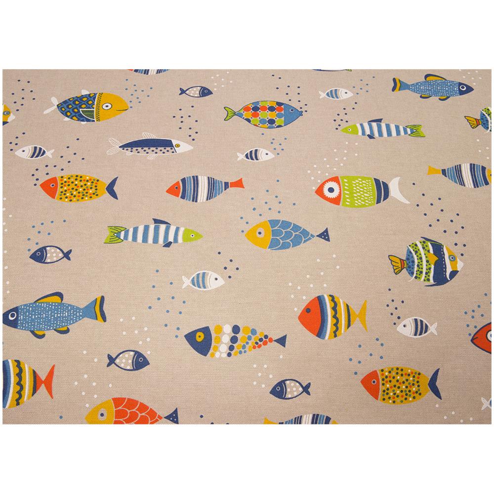 Tovaglia Salotto Cucina In Tessuto Miros Made In Italy Dis Pesciolini Colorati 140x240 Pesciolini - Foto 5