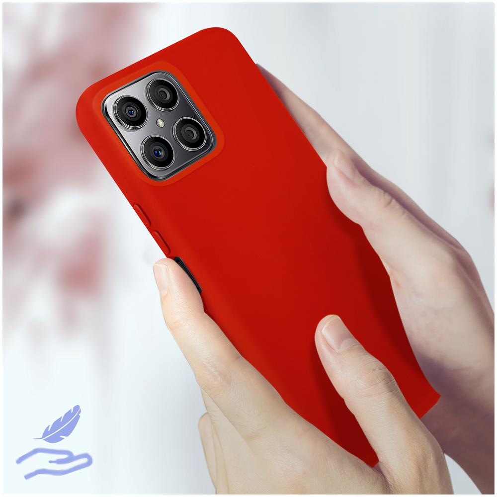 Cover Per Honor X8 4g In Silicone Semi-rigido Soft-touch Rossa - Foto 2