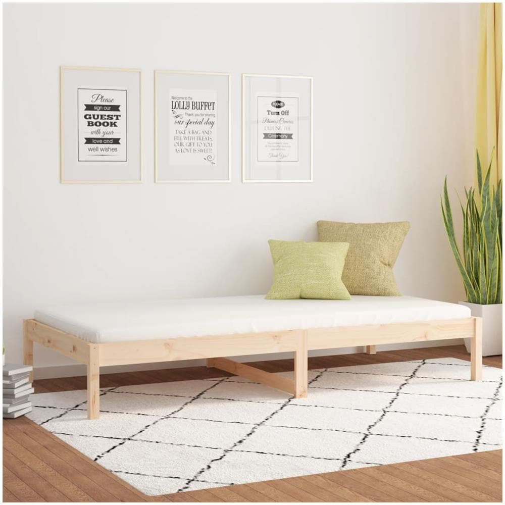 Dormeuse 90x200 Cm In Legno Massello Di Pino - Foto 1