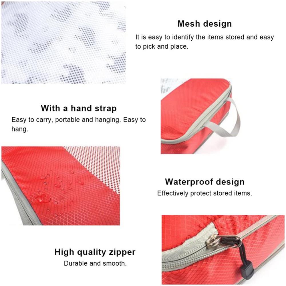 Set Organizer Per Valigie - Cubi Di Imballaggio Per Valigia / Set Di 3 Pz Grey - Foto 2