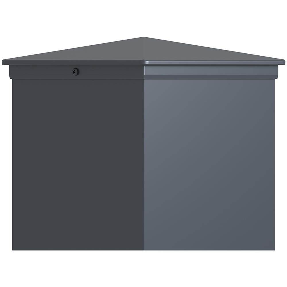 Palo Eifel 20x20 In Alluminio A. 166cm - Grigio Antracite - Foto 2