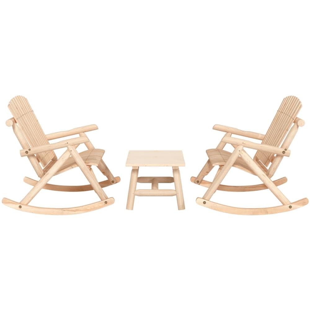 Set Divani da Giardino 3 pz in Legno Massello di Abete - Foto 1