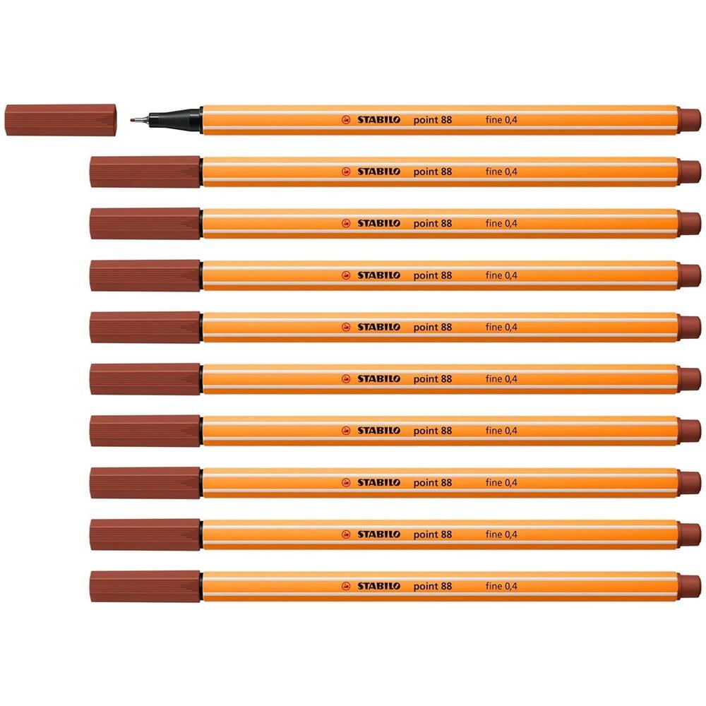 point 88 - Fineliner - Confezione da 10 - Terra di Siena Bruciato - Foto 1