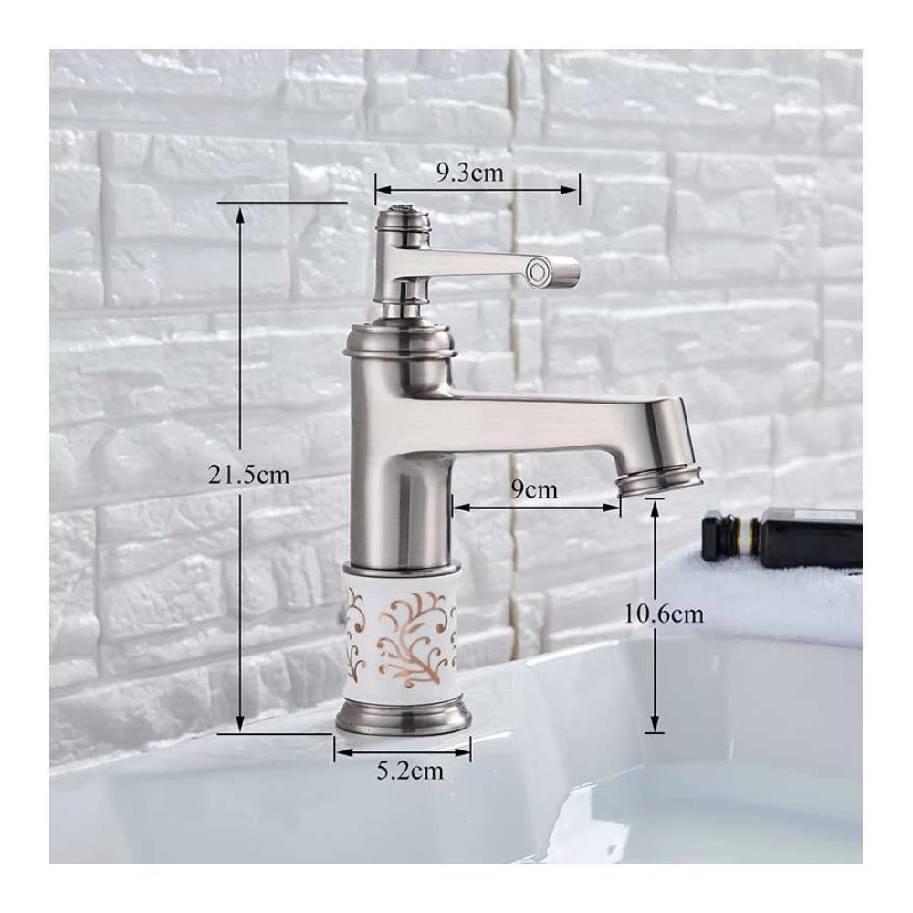 Rubinetto per lavabo da bagno, Blackswan, tipo M43, modello nichelato, misura 21,5 cm - Foto 4