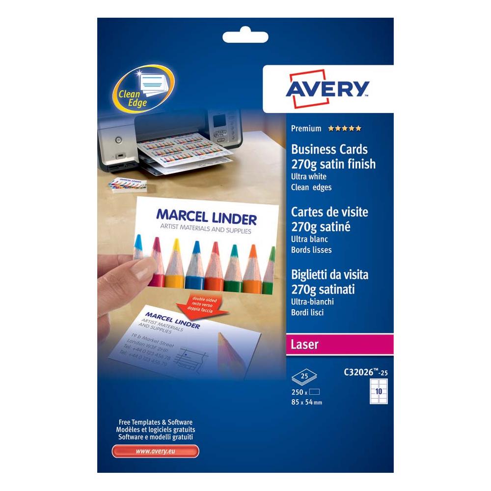 Biglietti da visita Quick&Clean 270 g Bianchi Satinati 85x54 mm - Foto 1