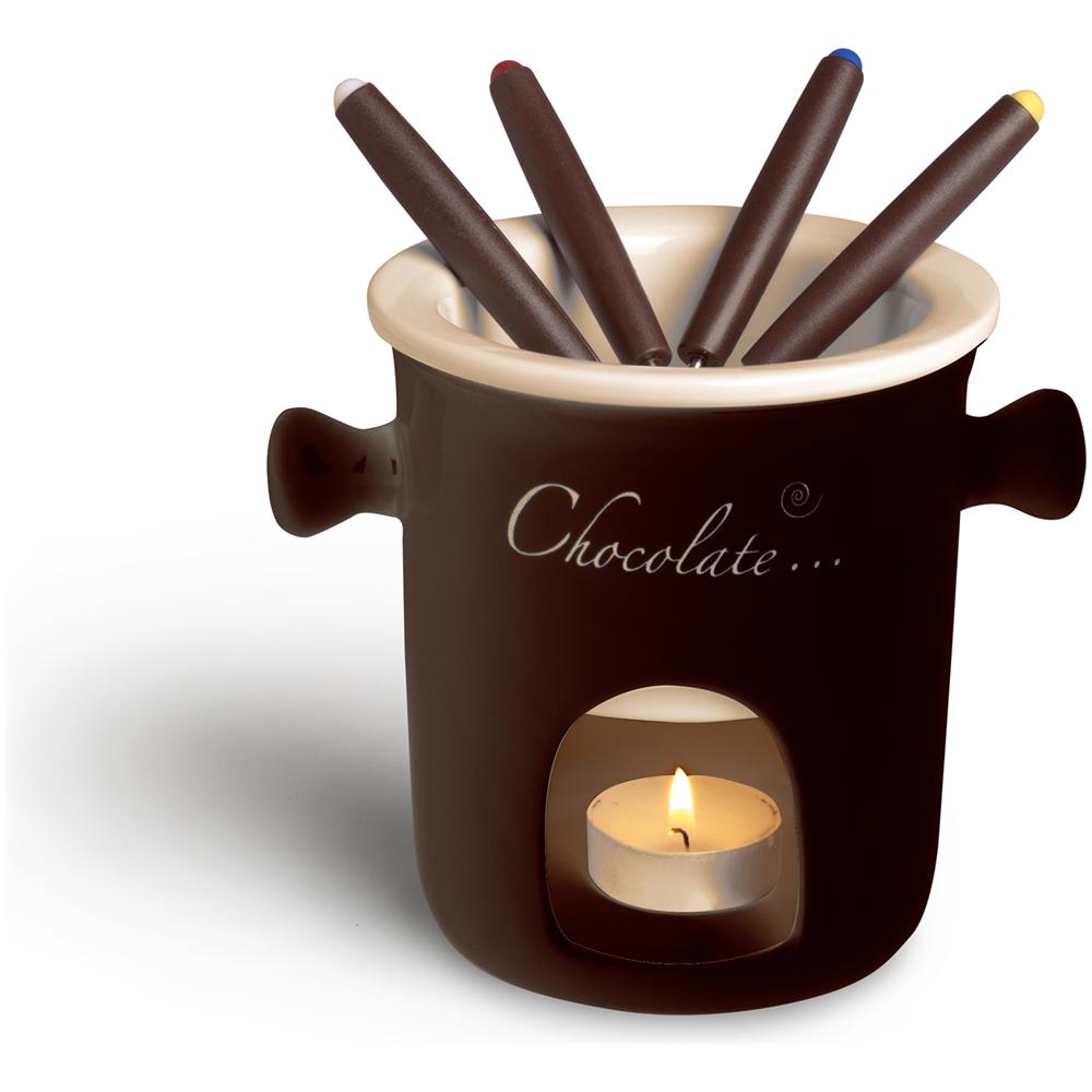 Servizio fonduta cioccolato 7 pezzi. - Foto 1