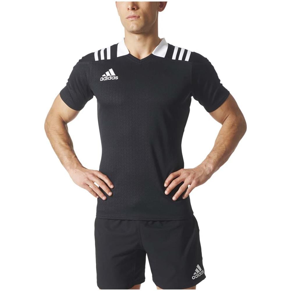 Magliette Adidas 3 Stripes Fitted Rugby Abbigliamento Uomo L - Foto 3
