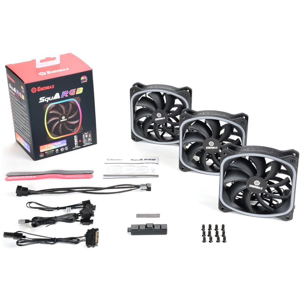 PC- Gehäuselüfter Enermax SquA RGB UCSQARGB12P-SG - Foto 2