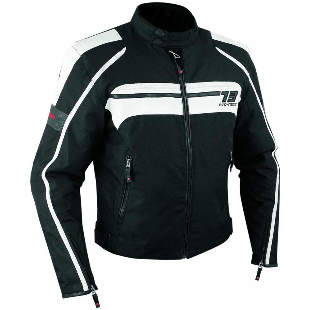 Giacca Moto Sport Custom Impermeabile Sfoderabile Tessuto Cordura Bianco Xxl - Foto 1