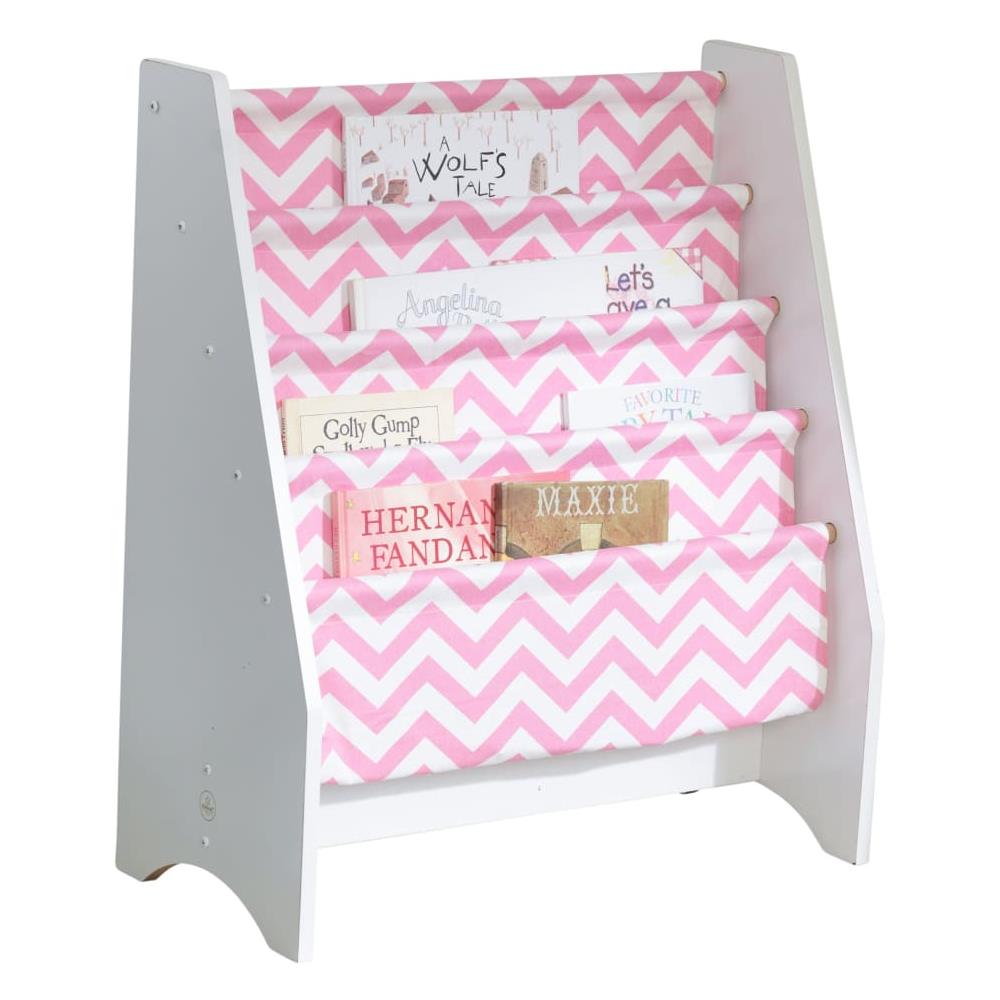 Libreria Per Bambini Rosa E Bianca 60,96x29,85x71,12cm - Foto 2