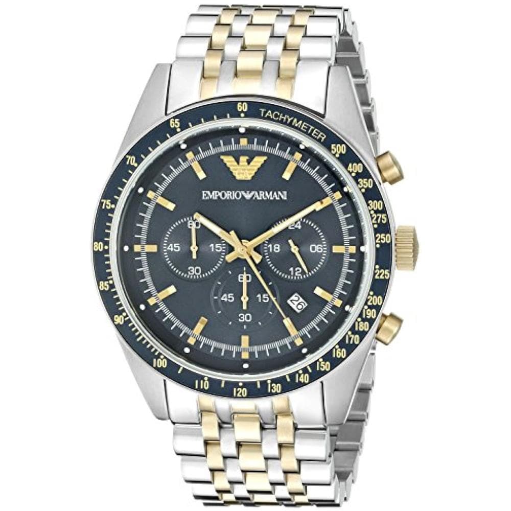 Orologio Ar6088 Cronografo Two Tone Uomini Dell'acciaio Inossidabile - Foto 1