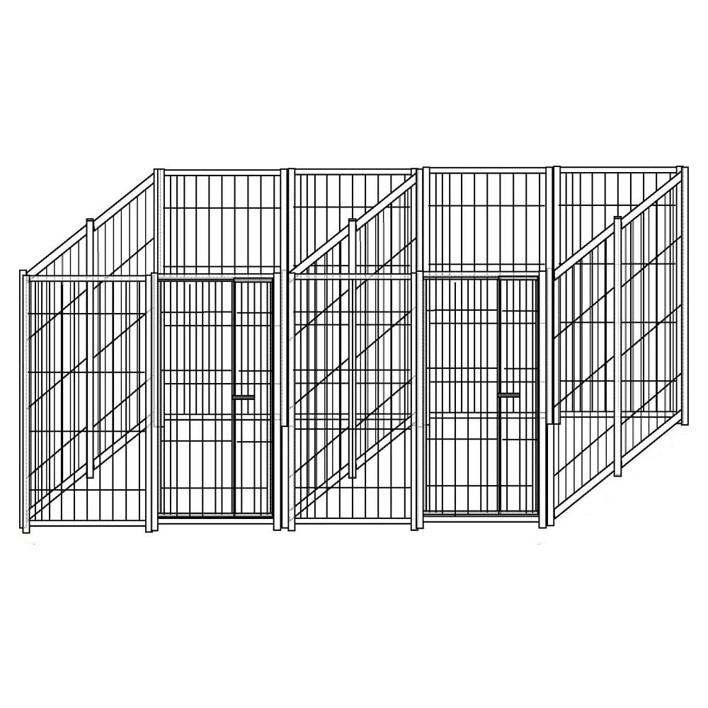 Box Per Cani Doppio In Rete Perimetrale Con Zincatura A Caldo Dimensioni 200 X 200 X H 180 Cm - Foto 1