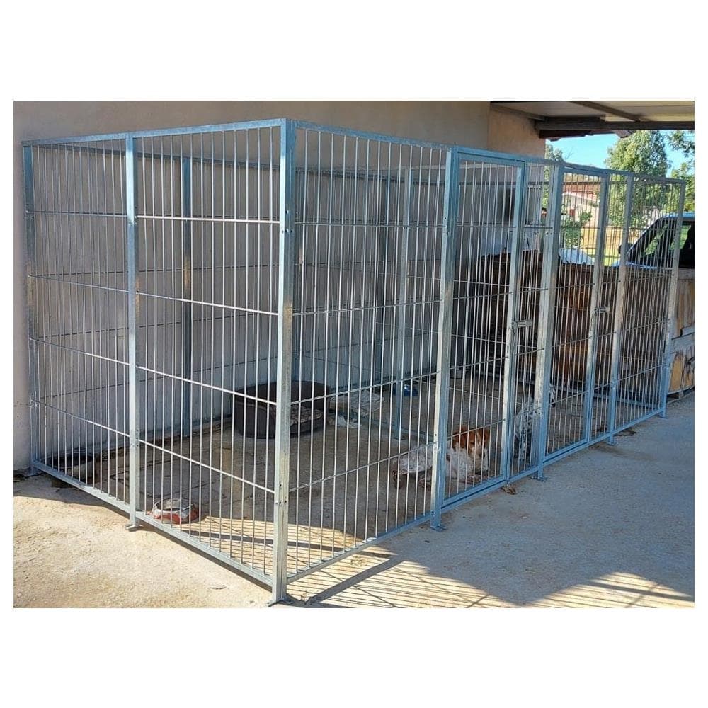 Box Per Cani Doppio In Rete Perimetrale Con Zincatura A Caldo Dimensioni 200 X 200 X H 180 Cm - Foto 2