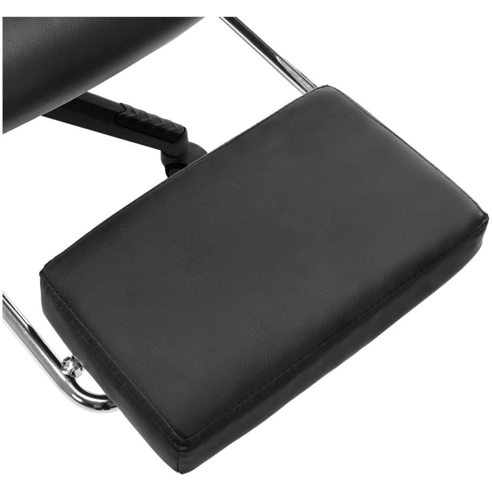 Sedia da Gaming con Poggiapiedi Nera e Oro in Similpelle - Foto 10