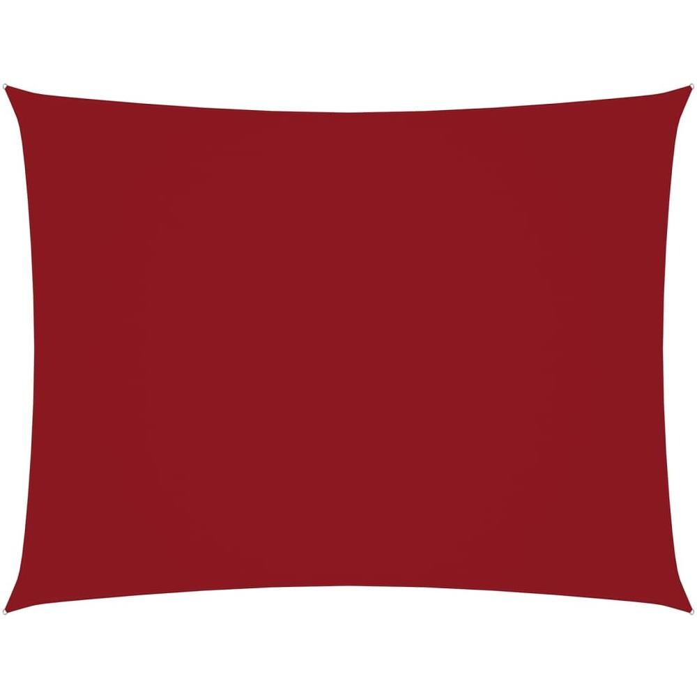 Parasole a Vela Oxford Rettangolare 2x3 m Rosso - Foto 1