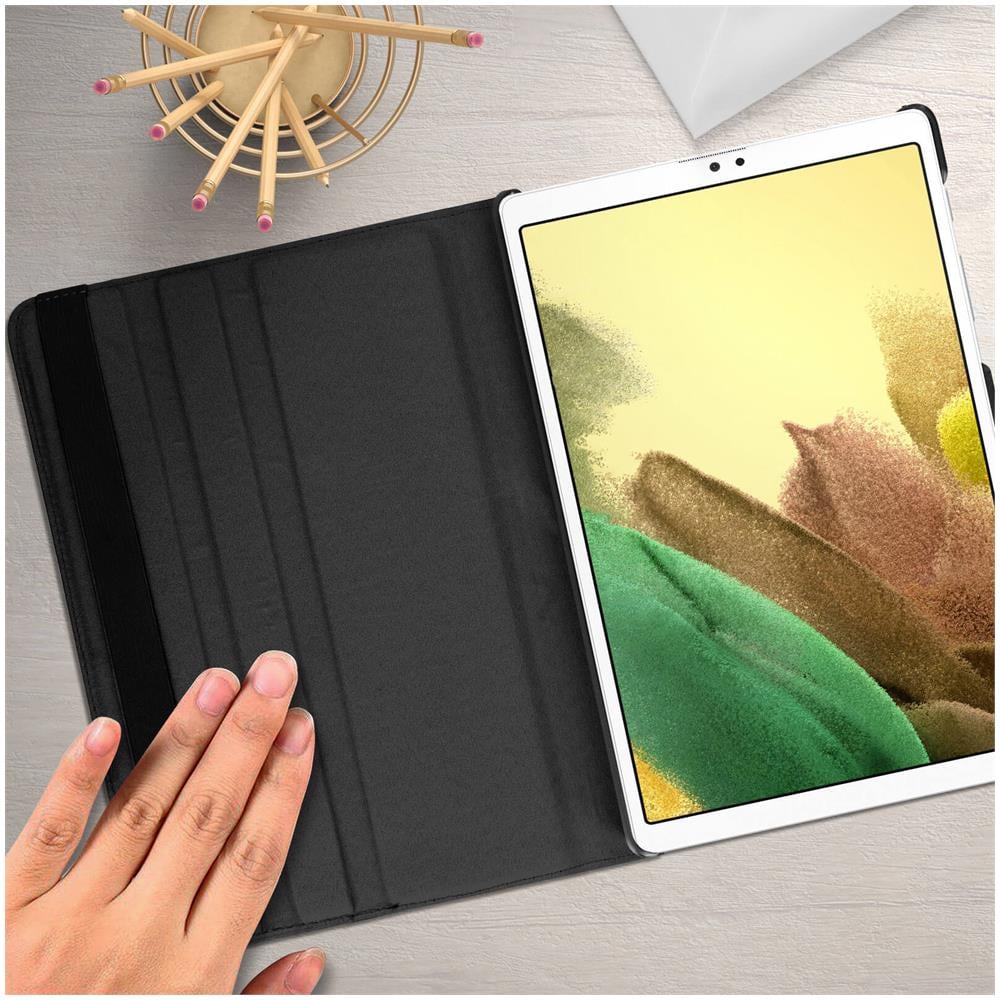 Custodia Samsung Galaxy Tab A7 Lite Copertina Supporto Rotante 360° Nera - Foto 2