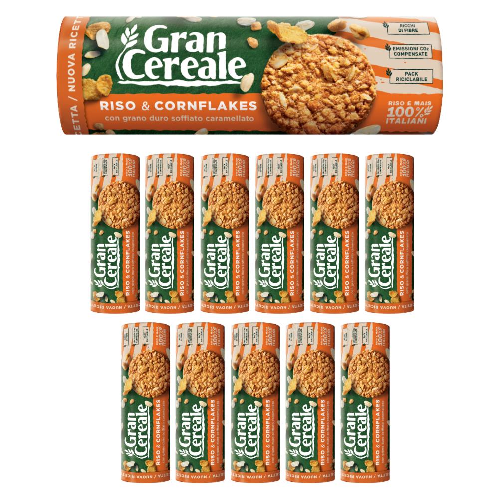 Gran Cereale Biscotto Croccante Riso E Cornflakes 12 Confezioni Da 230 Grammi - Foto 1