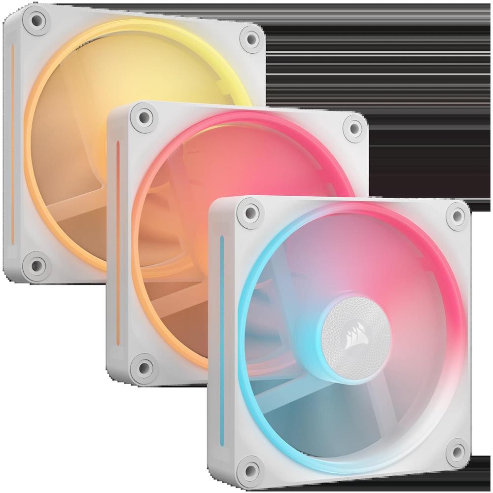 Ventola Inversa LX120-R RGB 120mm 2400 RPM Bianco - Foto 1