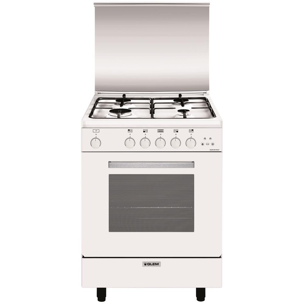 Cucina a Gas A654VX 4 Fuochi Gas Forno Gas Classe A Dimensioni 60x50 Colore Bianco Serie Alpha - Foto 1