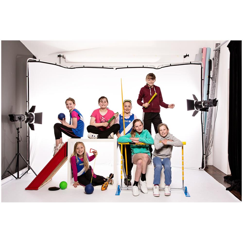 Copertura per fondale panoramico in tessuto da 4m colore ner - Foto 2