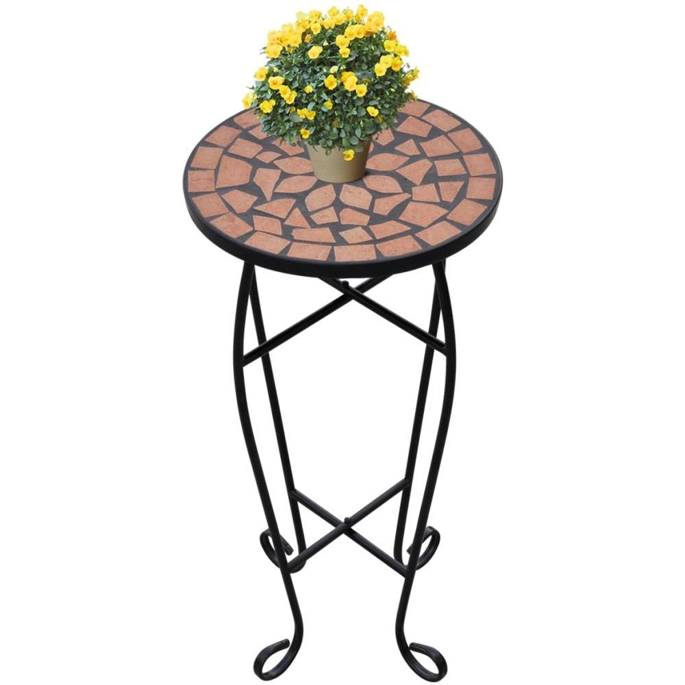 Tavolino Piante Modello Mosaico Terracotta - Foto 1
